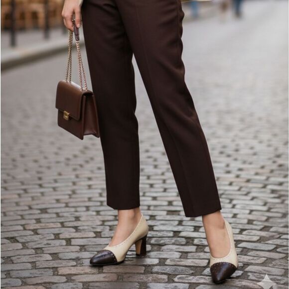 Ann Taylor leather italian heels 10 - Picture 1 of 9